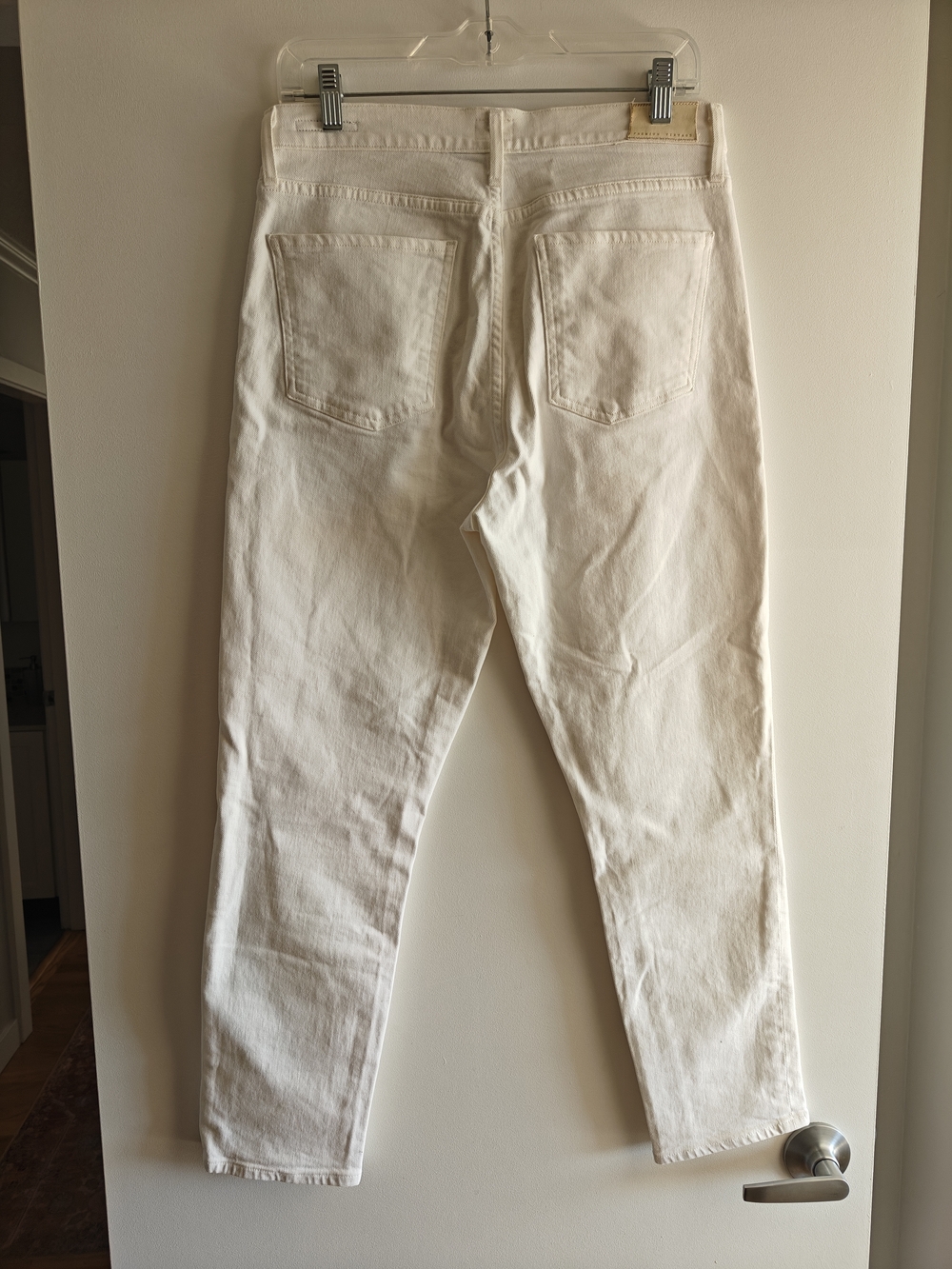 Citizens of Humanity Olivia Crop High Rise Slim White Jeans Size 28 - Picture 5 of 7